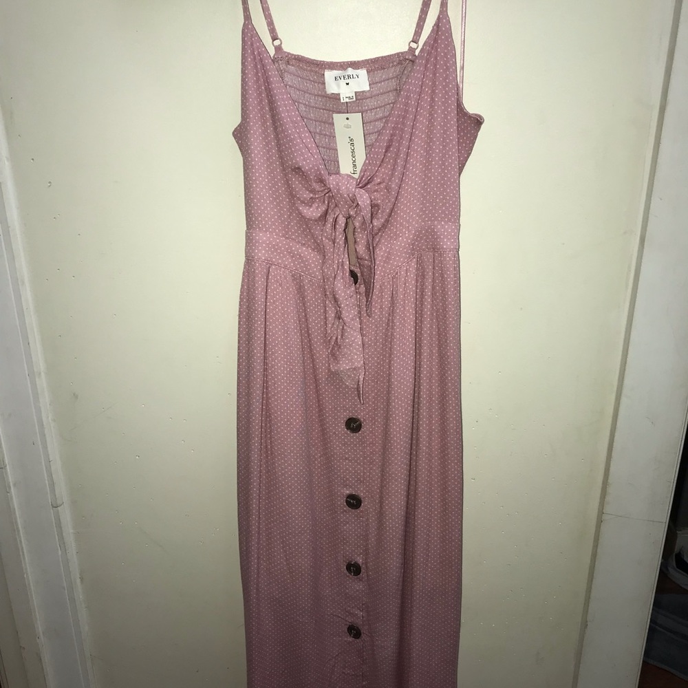 Pink boho maxi dress never worn